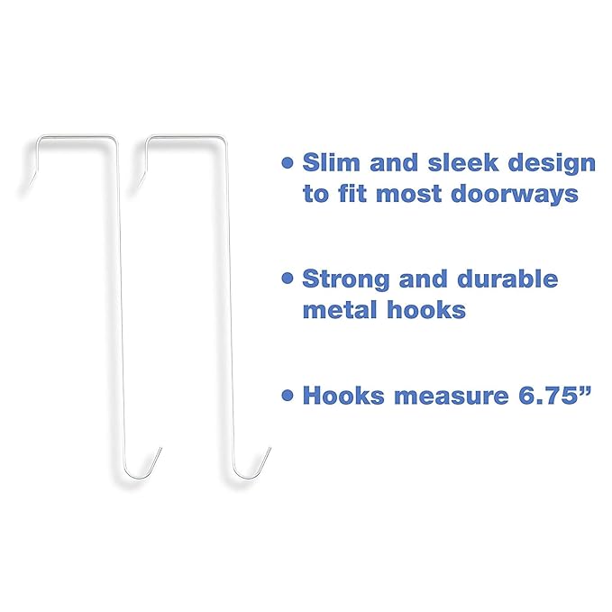 Delta Children 4 Pocket Over The Door Hanging Organizer - 4 Pack, Easy Storage/Organization Solution - Versatile and Accessible in Any Room in the House, Cool Grey