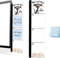 Monitor Memo Board Acrylic Sticky Note Holder Funny Dog Monday Office Desk Decor with 100 Self Stick Note Pads What's that Smell Quote