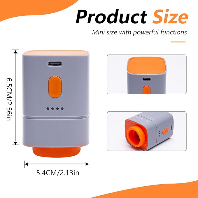Fast-Charging Wireless Pump and 16 Pack Vacuum Compression Storage Bags,Multi-Size Combo 70% Space Saving for Clothing, Bedding & Seasonal Storage & Space Saver for Luggage