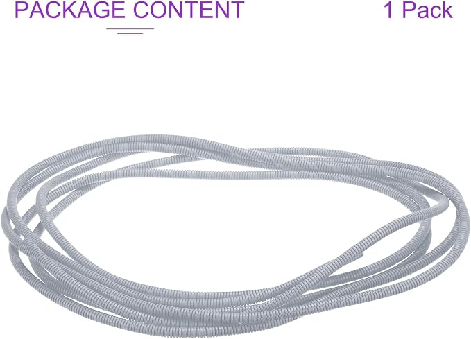 DMiotech 10ft Wire Loom Split Tubing 1/4 Inch(6.4mm) ID, Cord Protectors from Pet Flexible Conduit Cable Management for Office Home Garden, Gray
