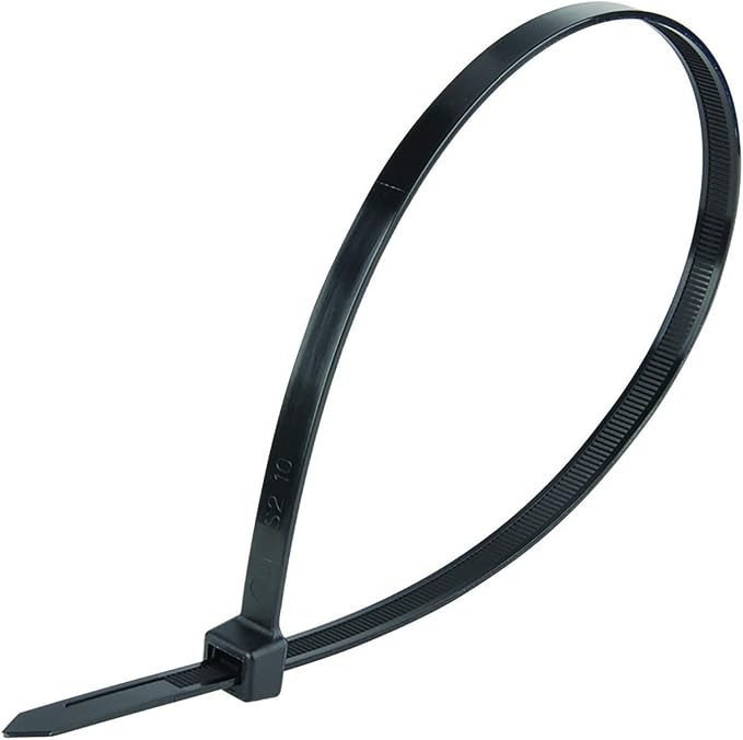Superun Black Zip Ties 12 Inch 50 Lbs UV resistant Cable Ties 100 Pack | Self-locking,Width 0.19",Max Bundle Diameter 3.2",Industrial Grade,fireproof,Heavy duty,For indoor and outdoor