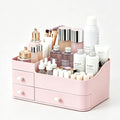 Makeup Organizer with 3 Drawers, Bathroom Counter Organizer. | Plastic Cosmetic Display Case, Ideal for Make Up, Skincare, Perfume; Suitable for Dresser Top, Vanity and Desk