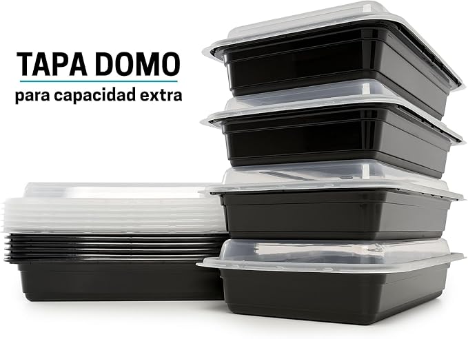 Igluu Meal Prep Containers Reusable (20 Pack) 1 Compartment – 28oz | Food Containers with Lids – Stackable, Microwave, Freezer & Dishwasher Safe – BPA-Free