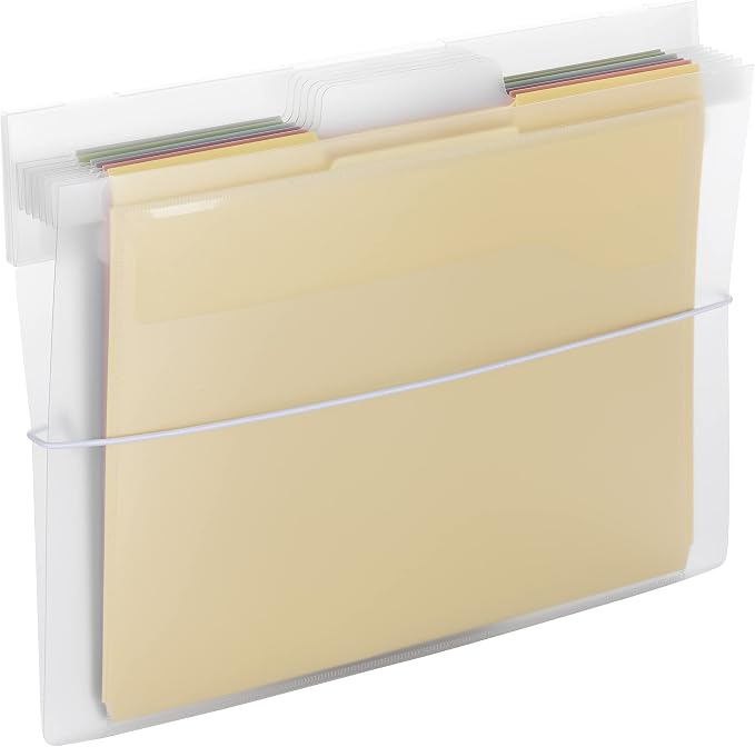 SMEAD Cascading Wall Organizer Gen 2, 6 Pockets, Letter Size, Pastel (92064)