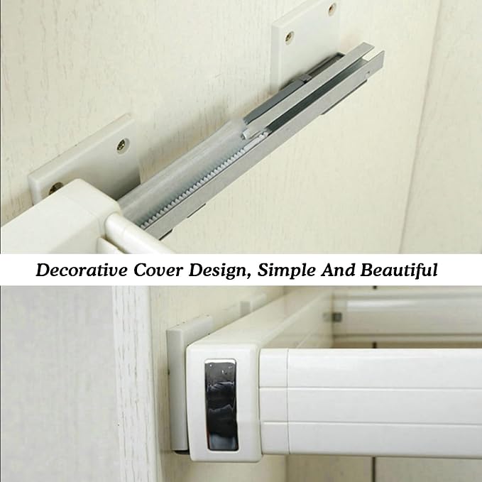 Pull Out Hanging Drawer,Rattan Under Shelf Storage Basket,Sliding Stackable Storage Bins,Adjustable Width 864-924mm,for Kitchen Bathroom Cabinets(Color1)