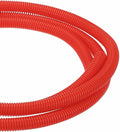 DMiotech 10ft Wire Loom Split Tubing 5/8 Inch(15.9mm) ID, Cord Protectors from Pet Flexible Conduit Cable Management for Office Home Garden, Red