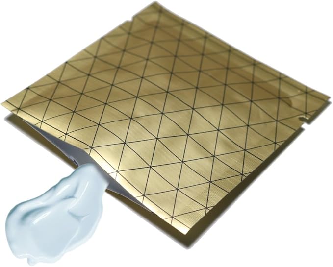 100 PCS 4 Mil Thick Open Top Heat Seal Bags, PET+AL+PE Mylar Bags with Easy Tear Notch, Resealable Heat Sealable Pouch for Food Storage, Packaging, Not Vacuum Bags (Gold, 10 * 10CM/3.9"*3.9")