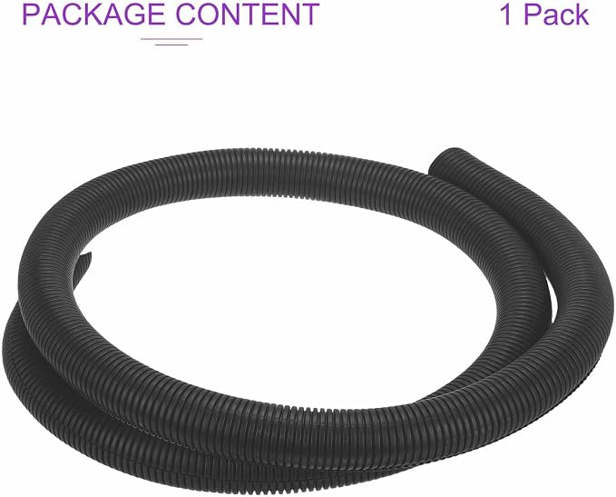 DMiotech 6.6ft Wire Loom Split Tubing 1 1/2 Inch(38.1mm) ID, Cord Protectors from Pet Flexible Conduit Cable Management for Office Home Garden, Black