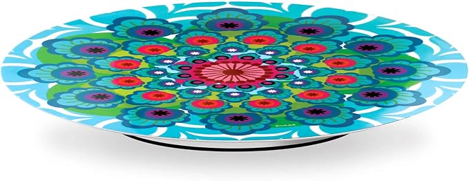 French Bull Lazy Susan Round Rotating Melamine Kitchen Pantry Cabinet Tableware Organizer-Platter, Turntable, Serving, 15-inch, Raj