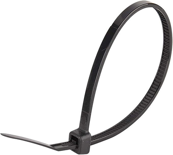 Superun Black Zip Ties 4 Inch 18 Lbs UV resistant Cable Ties 100 Pack | Self-locking,Width 0.1",Max Bundle Diameter 0.86",Industrial Grade,fireproof,Heavy duty,For indoor and outdoor