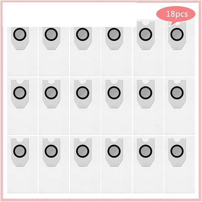 Compatible For Midea V10 V12 W11 ，Compatible For Eureka J12 Ultra Sweeping Machine Dust Bag Home Accesories Robot Vacuum Cleaner(18pcs)