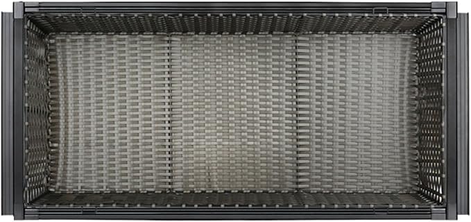 Pull Out Drawer Organizer Containers,Rattan Stackable Basket Storage Rack,Slide Out Pantry Shelves,Can Store Office Supplies Clothes and Tableware(39.37-43.3in)