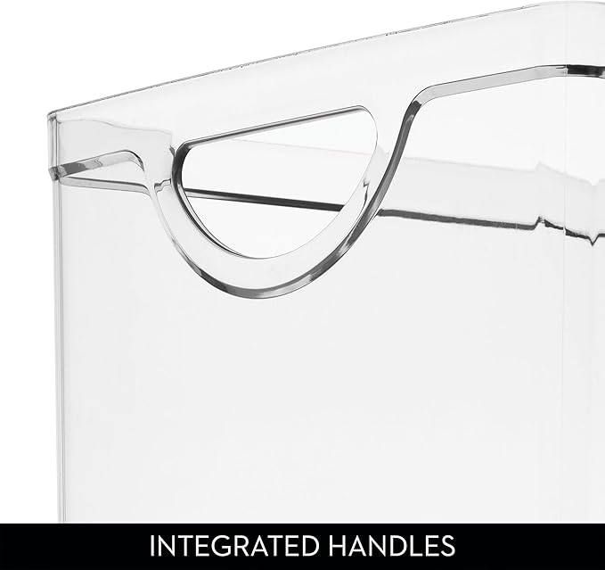 iDesign Stackable Clear Plastic Extra Long Storage Bin | Organizer for Kitchen Cabinet or Pantry