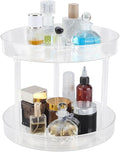 360 Acrylic Rotation Makeup Organizer Clear Acrylic Lazy Susan Turntable Organizer for Cabinet Kitchen Pantry Organization Storage Makeup Bathroom Countertop Organizing Rotating Spice Rack