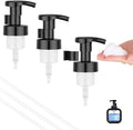 Segbeauty 3pcs Black Foaming Hand Soap Dispenser Bottle Pump Head, Foam Kitchen Soap Dispenser Pump Replacement for Bathroom Shampoo Foamer Bottle, 40 Thread Size Hand Dish Foaming Bottles Pumps