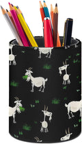 Goat Pen Holder Pencil Cup for Desk Organizer | Cute Makeup Brush Holder PU Multifunctional Office Suppliesfor Decor Home Classroom School