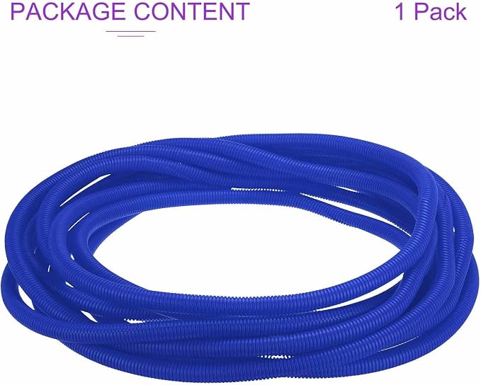 DMiotech 100ft Wire Loom Split Tubing 3/4 Inch(19.1mm) ID, Cord Protectors from Pet Flexible Conduit Cable Management for Office Home Garden, Blue