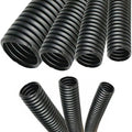 Electriduct 2" Polypropylene Non-Slit Wire Loom Corrugated Flexible Conduit - 10 Feet - Black