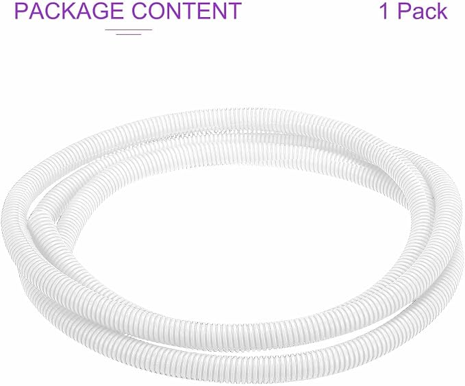 DMiotech 10ft Wire Loom Split Tubing 5/8 Inch(15.9mm) ID, Cord Protectors from Pet Flexible Conduit Cable Management for Office Home Garden, White