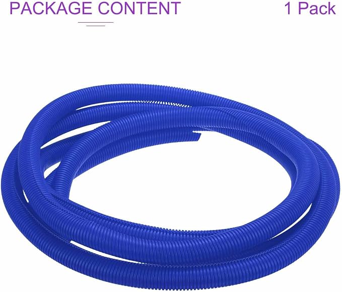 DMiotech 20ft Wire Loom Split Tubing 1 1/4 Inch(31.8mm) ID, Cord Protectors from Pet Flexible Conduit Cable Management for Office Home Garden, Blue