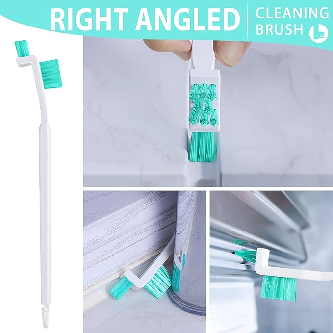 Lumkew Small Cleaning Brushes for Small Spaces, Tiny Household Cleaning Supplies Tools, Mini Crevice Cleaning Brush Scrub Narrow Corner Nook Track Grooves Bathroom Kitchen Home Detailing, 16 Pcs