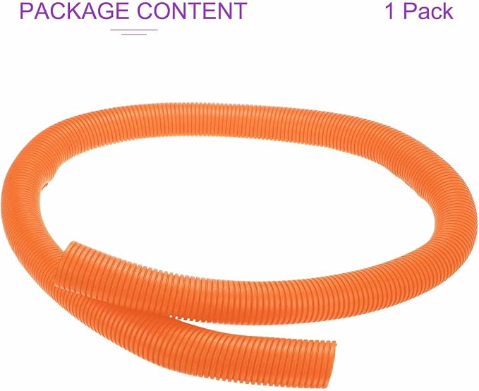 DMiotech 6.6ft Wire Loom Split Tubing 2 Inch(50.8mm) ID, Cord Protectors from Pet Flexible Conduit Cable Management for Office Home Garden, Orange