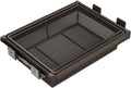 Pull Out Drawer Organizer Containers,Aluminum Alloy Stackable Shelf Baskets Organizer,Stackable Storage Bins,for Office Bathroom Bedroom(Save Space)(Brown,33.85-37.79in)
