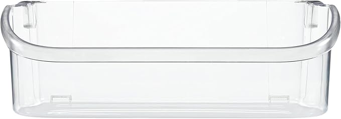 Smart Choice 240356402 Top Shelf Refrigerator Door Bin - Clear, Impact Resistant Freezer Replacement Compatible with Frigidaire 240356407 240356408, Fits Select Frigidaire & Kenmore Models