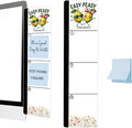 Monitor Memo Board Acrylic Sticky Note Holder Cute Cartoon Lemon Office Desk Decor with 100 Self Stick Note Pads Easy Peasy Lemon Squeezy Quote
