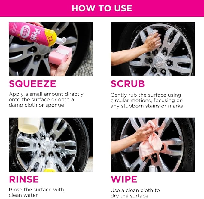 Stardrops The Pink Stuff Miracle Cream Cleaner – Multi-Purpose Liquid Cleaner for Kitchens, Bathrooms & More – Removes Grease, Grime & Limescale – Tough on Stains, Gentle on Surfaces – 500ml