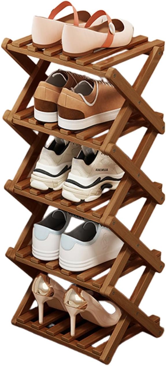 Shoe Racks, Foldable Shoes Organizer FreeStanding Shelf,5 Layers | Foldable, Multifunctional, Five Layers, Ideal For Entryway, Closet, Bedroom, Hallway Storage