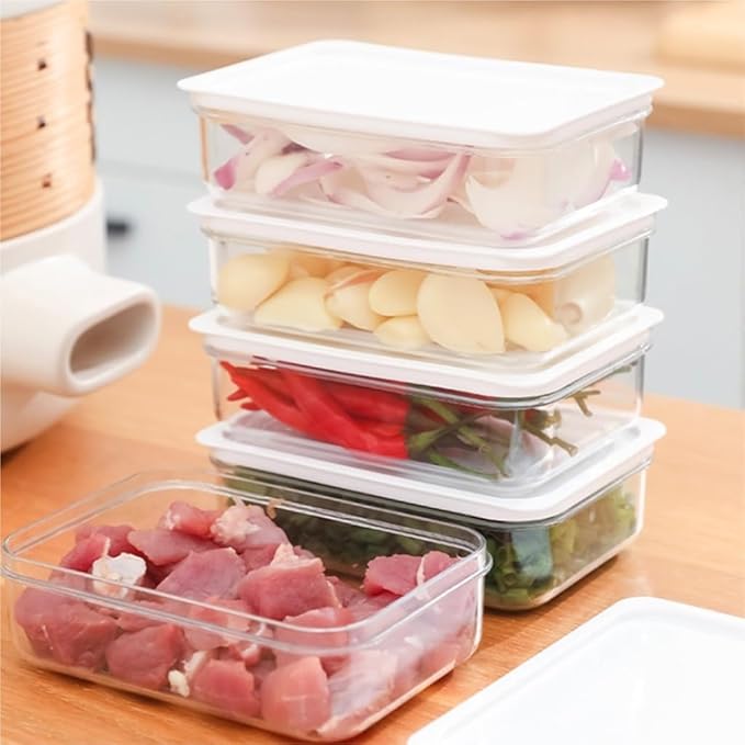 Food Storage Container Refrigerator Sealed Storage Box Home Kitchen Vegetable Preparation Box Food Grade Frozen Preservation Box Kitchen Refrigerator Food Organizer