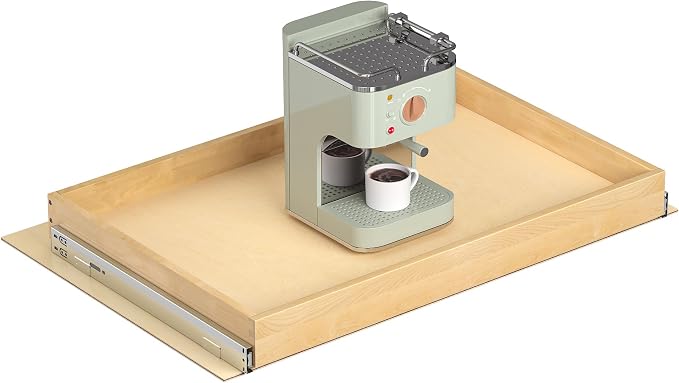 Pull Out Cabinet Organizer, 32" W x 21" D | Soft Close Pull Out Drawers for Cabinets with Heavy Duty Slides, Wood Slide Out Drawers for Kitchen Cabinets