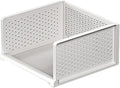 2-layer Pull Out Storage Basket,Stackable Storage Bins,Wardrobe Organizer,5kg Weight Capacity,for Kitchen Pantry Bathroom Cabinets(44x24.5x34cm)