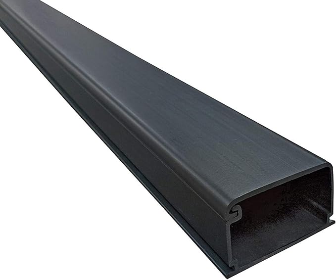 Electriduct 2150 Series Latching Cable Raceway - 2" x 1.5" Channel Size - 2 Sticks - 5 Feet Long (10 Feet Total) - Black