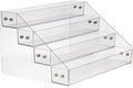 Acrylic Spice Rack, Tiered Spice Rack Shelf Seasoning Organizer | for Countertop, Cabinet, Pantry, Kitchen Storage - 4 Tier