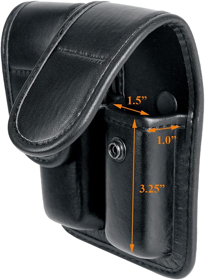 Molded Double Mag Pouch Holster with Double and Single Stack Magazines .380, 9mm & 40 Cal for S&W M&P Ruger Glock Walther H&K