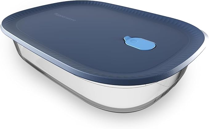 Tupperware Voila Glass XL Rectangular Food Storage – Baking Dish, 3.2 qt / 3 L