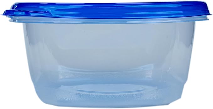 Glad GladWare Tall Entree Food Storage Containers with Lids, Large Square BPA Free Plastic for Meal Prep and Lunches, Lock Tight Seal, Microwave and Dishwasher Safe, 42 Oz, 3 Count