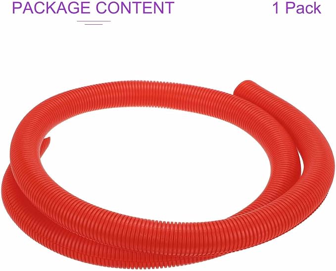 DMiotech 6.6ft Wire Loom Split Tubing 1 1/2 Inch(38.1mm) ID, Cord Protectors from Pet Flexible Conduit Cable Management for Office Home Garden, Red