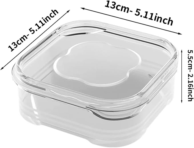 Food Storage Container Fresh Frozen Meat Preservation Box Refrigerator Food Retain Freshness Transparent Storage Jar Home Kitchen Vegetable Storage Organizer(Clear-650ml,1-Tier_1PCS)