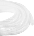 DMiotech 20ft Wire Loom Split Tubing 1/2 Inch(12.7 Mm) ID, Cord Protectors from Pet Flexible Conduit Cable Management for Office, Home, Garden, White