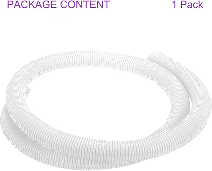 DMiotech 6.6ft Wire Loom Split Tubing 1 1/2 Inch(38.1mm) ID, Cord Protectors from Pet Flexible Conduit Cable Management for Office Home Garden, White