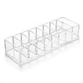 Makeup Organizer, Clear Acrylic Lipstick & Eyeshadow Palette Storage for Women & Girls, Desk & Drawer Cosmetic Holder, Easy Access (Clear)