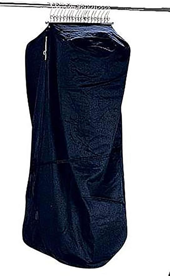 SSWBasics 57 Inch Heavy-Duty Canvas Garment Bag - Water Resistant Clothes Bag for Travel with Utility Pockets - Durable Closet and Retail Storage