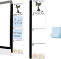 Monitor Memo Board Acrylic Sticky Note Holder Funny Black Cat Office Desk Decor with 100 Self Stick Note Pads Roll My Eyes Out Loud Quote