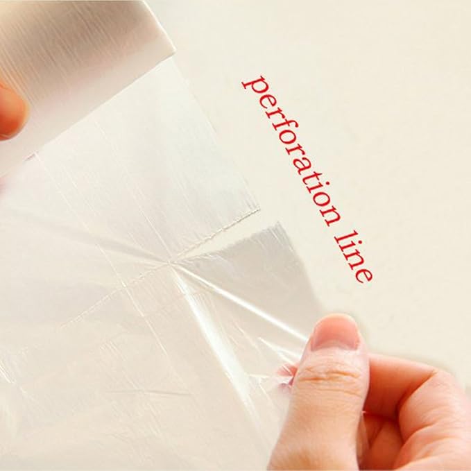 Immuson Food Storage Bag, 12 x 20 Plastic Produce Bag on a Roll Fruits, Vegetable, Bread, Food Storage Clear Bag (6 Rolls-2100 Bags)