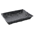 Basket Black Wicker - 16" L x 12" W x 2 1/2