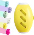 Washable Reusable Gel Lint Roller for Pet Hair，Portable Mini Dog Cat Pet Hair Remover for Clothes，Laundries ，Dust Fuzz Fur -Sticky Cleaner- Small Travel Animal Fur Removal Tool (Yellow)