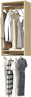 Modular Closets Vista Collection Double Hanging Wood Closet Organizer Unit (Oak, 22.5" Wide)